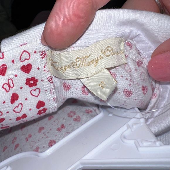 NWT Vintage Mary’s Classics Red & White Apron Dress 3T - Picture 6 of 6